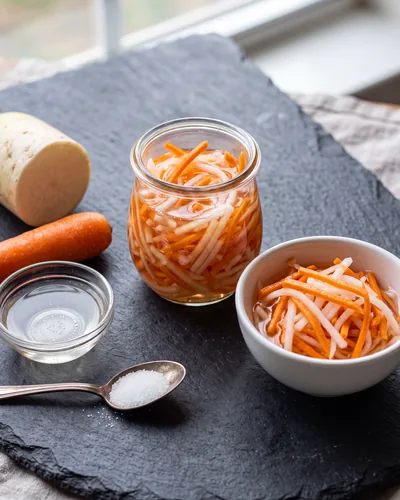 Photograph of Do Chua (Pickled Carrot & Daikon)