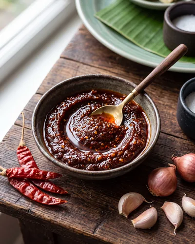 Photograph of Nam Prik Pao (Roasted Chili Paste)