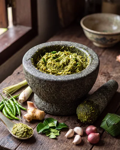 Photograph of Thai Green Curry Paste